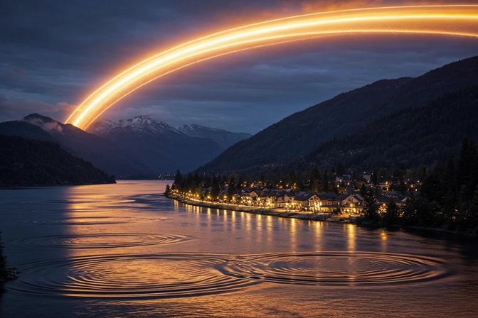 A British Columbia lake town